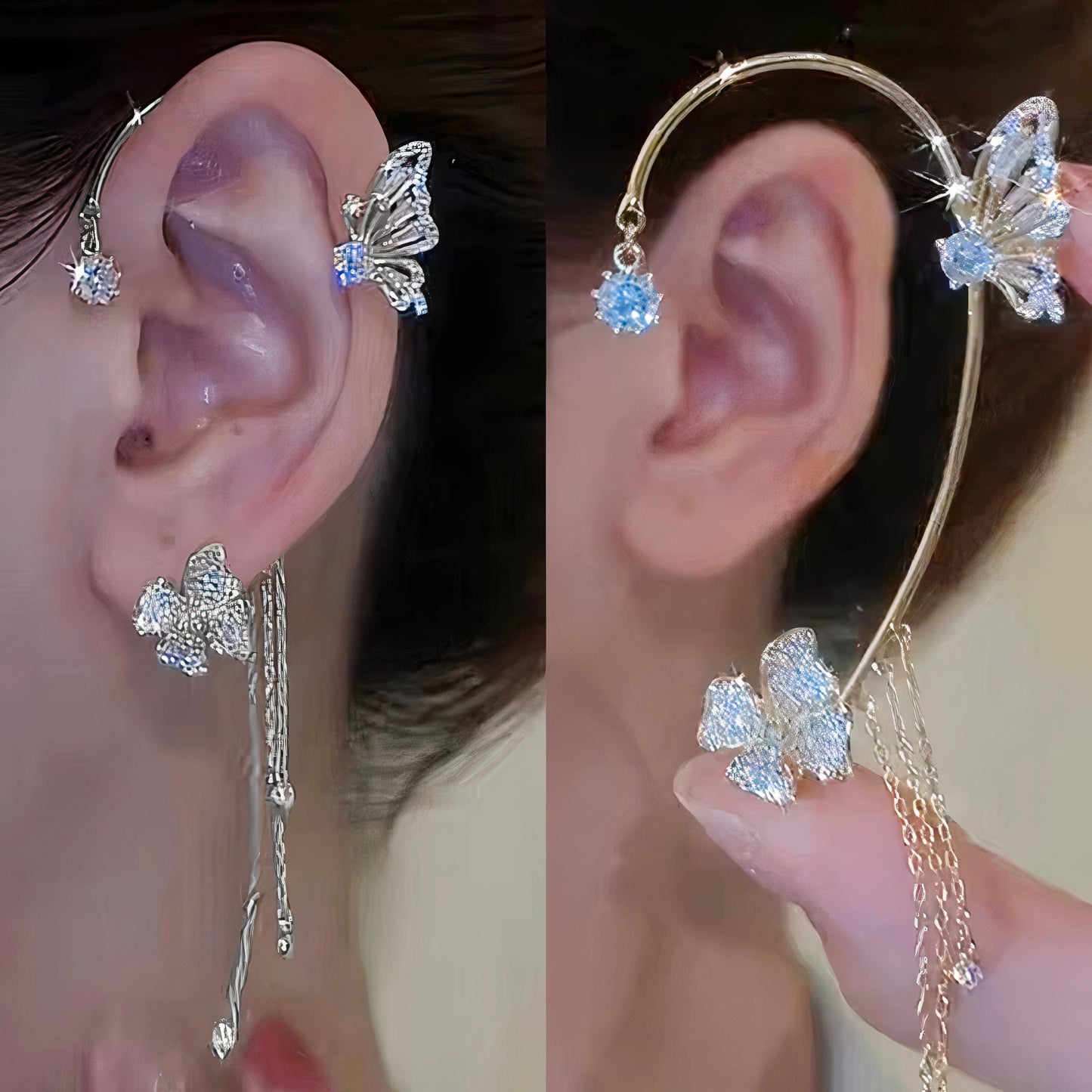 Boucle d’oreille papillon