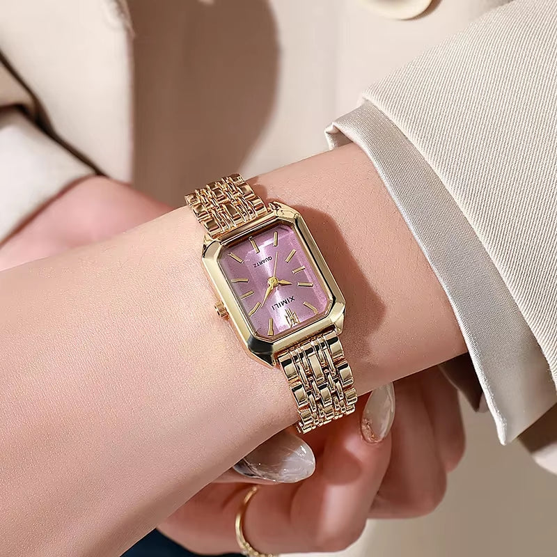 Luxury Brand Women Watch Ladies Stainless Steel Strap Watches Female Student Fashion Quartz Wristwatch Dropshipping Reloj Mujer