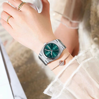 Luxury Watch for Woman Ladies Elegant Quartz Watch Waterproof Luminous Date Week Stainless Steel Women'S Watches Clock