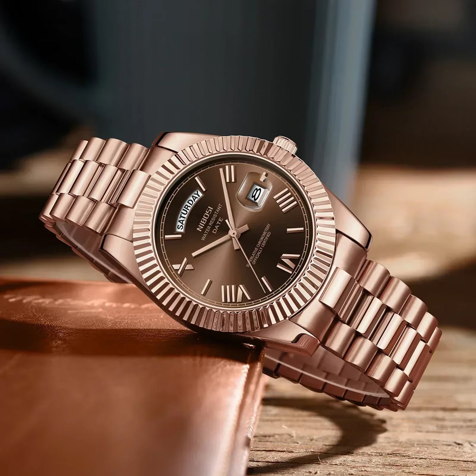 Fashion Watch Men Top Brand Luxury Wristwatch Day Date Miyota Quartz Men Watch Waterproof Steel Role Clock Reloj Hombre